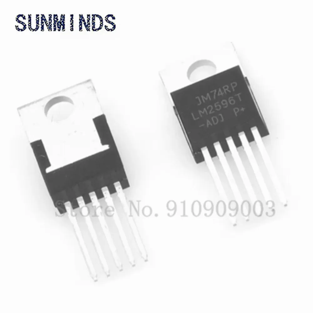 10pcs LM2596T-ADJ LM2596T LM2596 2596T-ADJ Power Converter IC TO-220