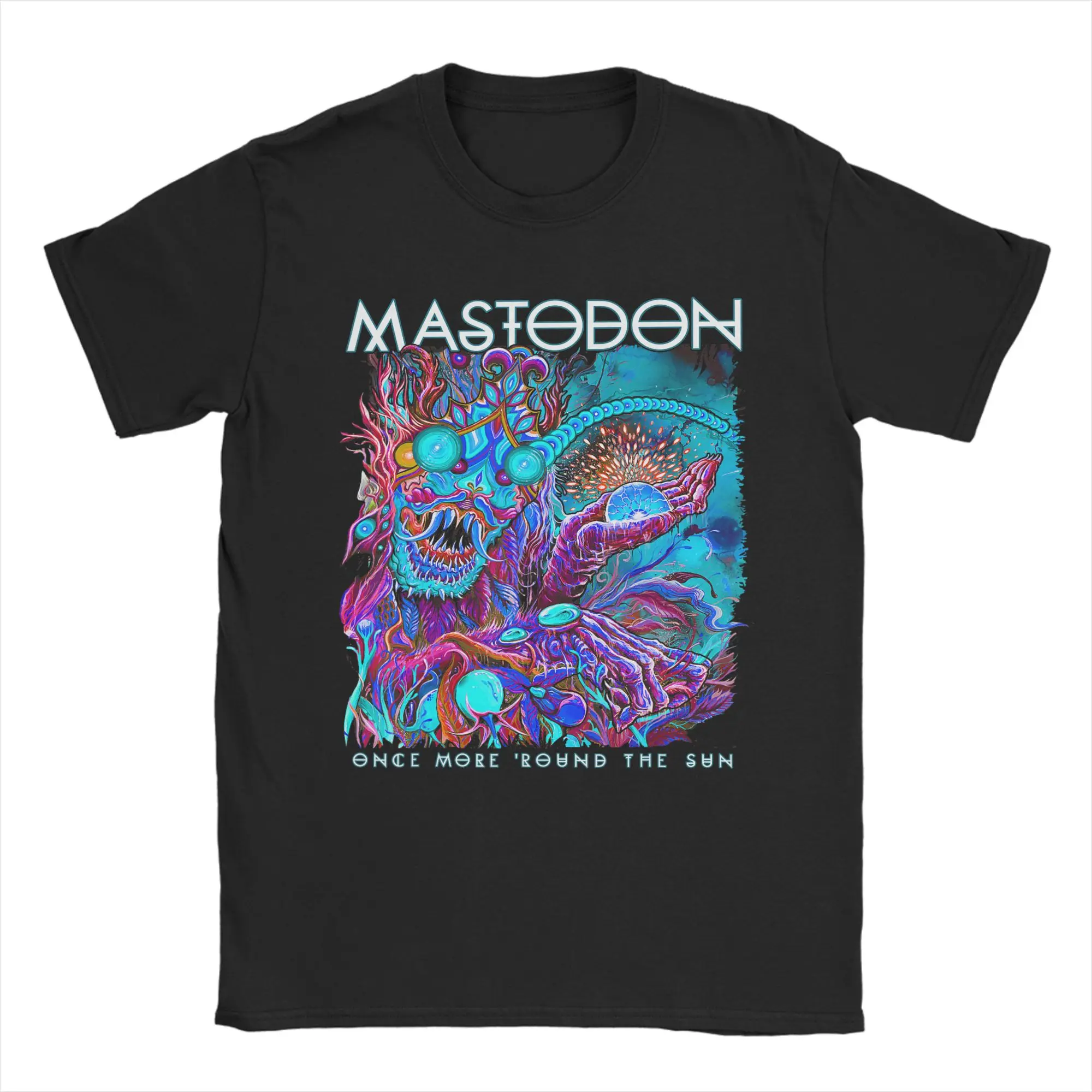 Mastodon OMRTS Blue Beast T-Shirt Summer  Novelty T Shirts Men Cotton O-Neck Oversized Clothes Short Sleeve Classic Tops