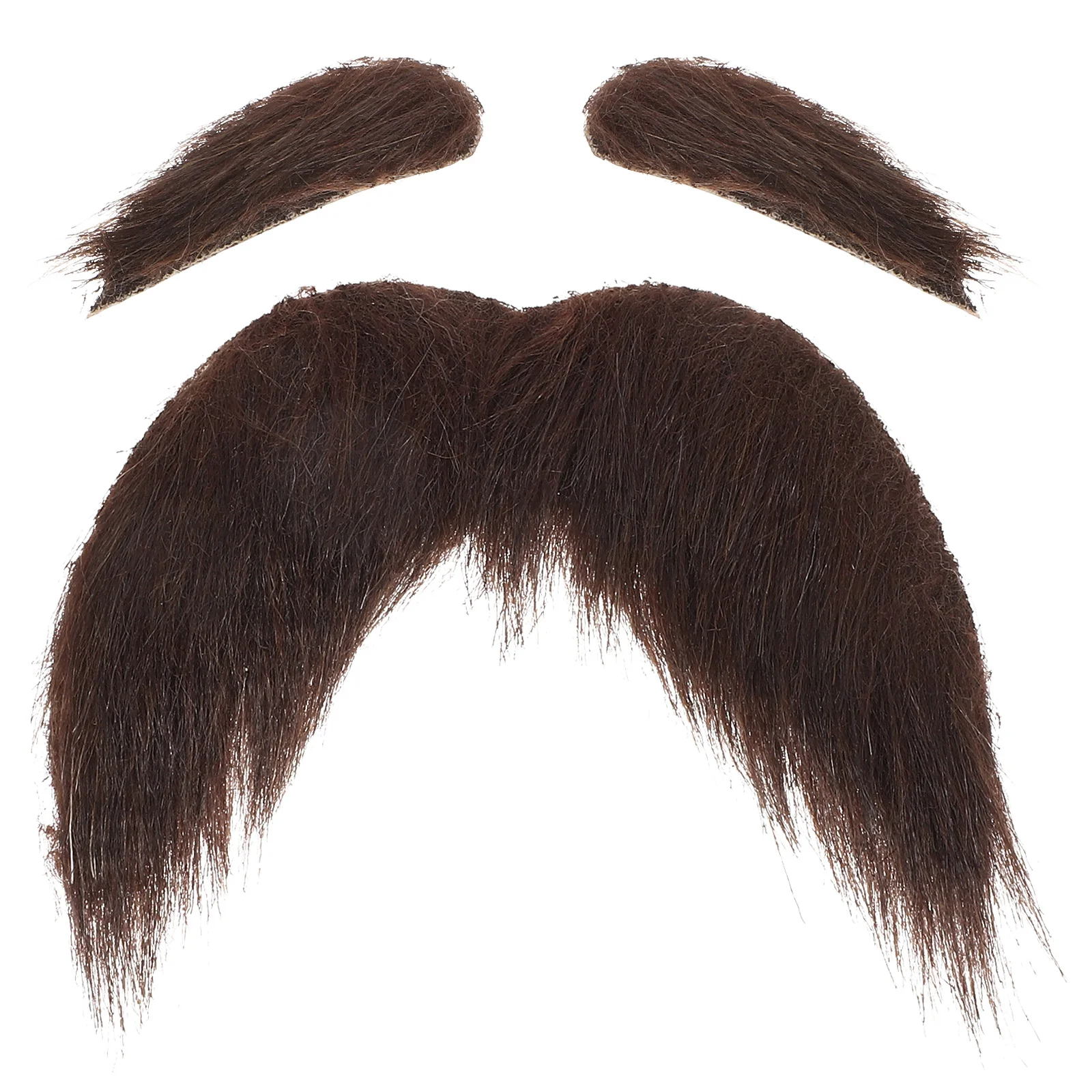 1 ensemble de fausses moustaches et sourcils adhésifs pour vieil homme, ensemble de costumes de Cosplay pour déguisement d'halloween et accessoires de Cosplay pour hommes