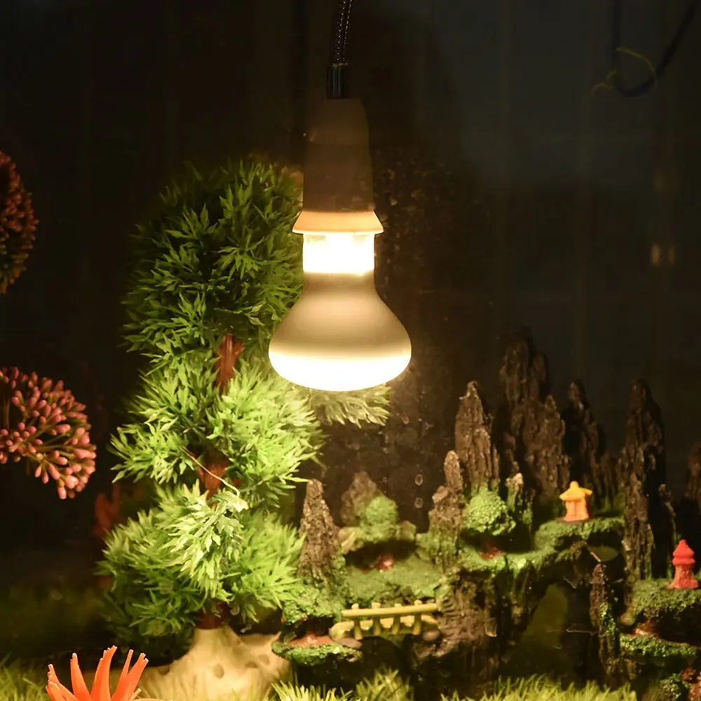 السلحفاة متحكم في درجة الحرارة مصباح الحرارة الفرح ضوء مصباح هالوجين UVA ضوء الزواحف