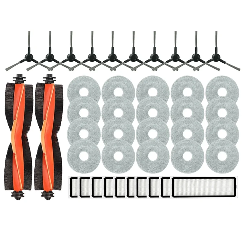 

N83R Accessory Filter Main Side Brush Mop Replacement Kit For Xiaomi Robot Vacuum S20+ S10 Plus/B108GL B105/B108CN B113CN