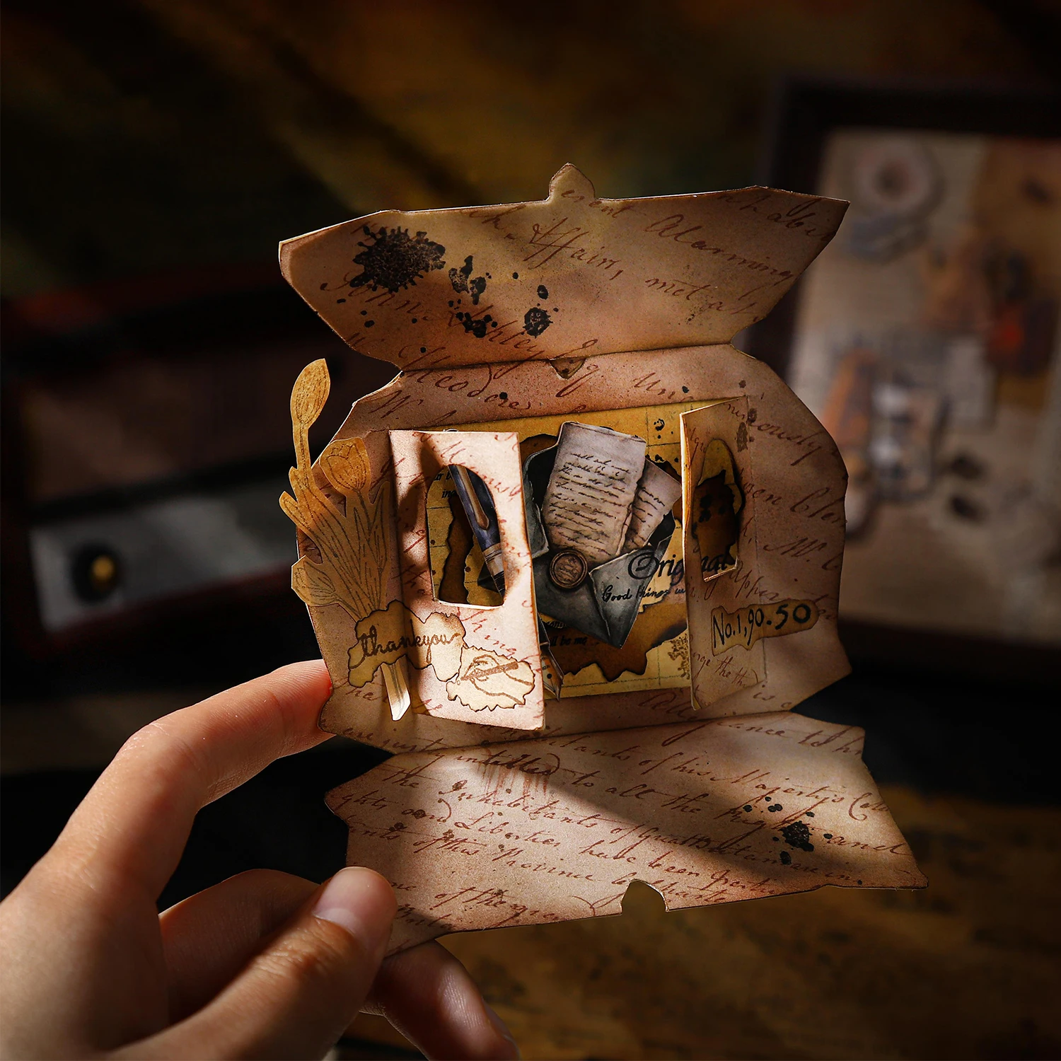 The Secret of The Treasure Series Vintage Book Landscape Sticker Creative DIY Journal Material Collage Scrapbook Stationery