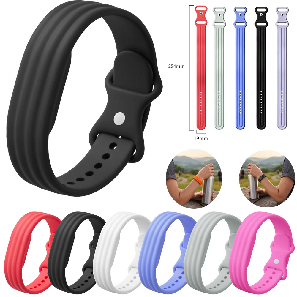 Sportliches, atmungsaktives Silikonband für Google Fitbit Air, weiches, bequemes Gummiarmband, Fitness-Tracker-Armband, Zubehör