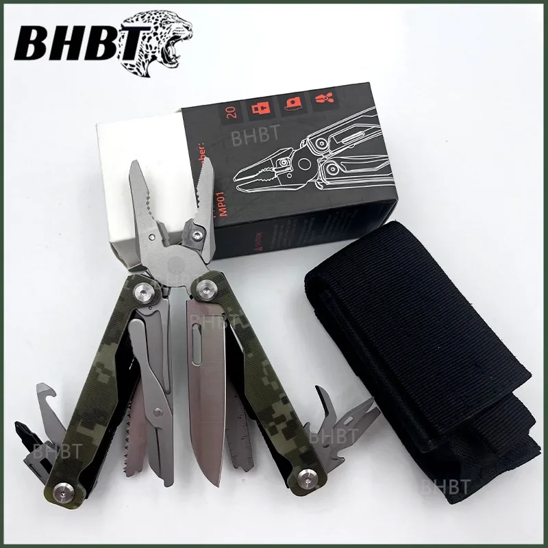 Imagem -04 - Bhbt-pliers Ferramenta Multifuncional de Dobramento Ferramenta Combinada Portátil Acampamento ao ar Livre 12 Cores 17 em Edc