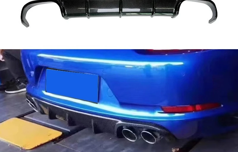 

Подходит для Porsche 911 991 GT, задняя губа из углеродного волокна, модифицированные автозапчасти, внешнее украшение