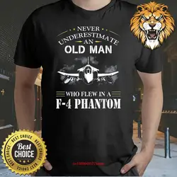 Never Underestimate An Old Man Who Flew In A F4 Phantom Aircraft Veteran T Shirt long or short sleeves