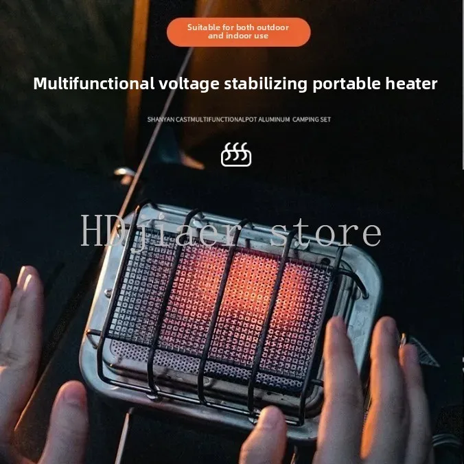 Outdoor Multi-Functional Voltage-Stabilized Stove - Heating & Boiling Water, Portable Mini 2-in-1 Camping Stove Head