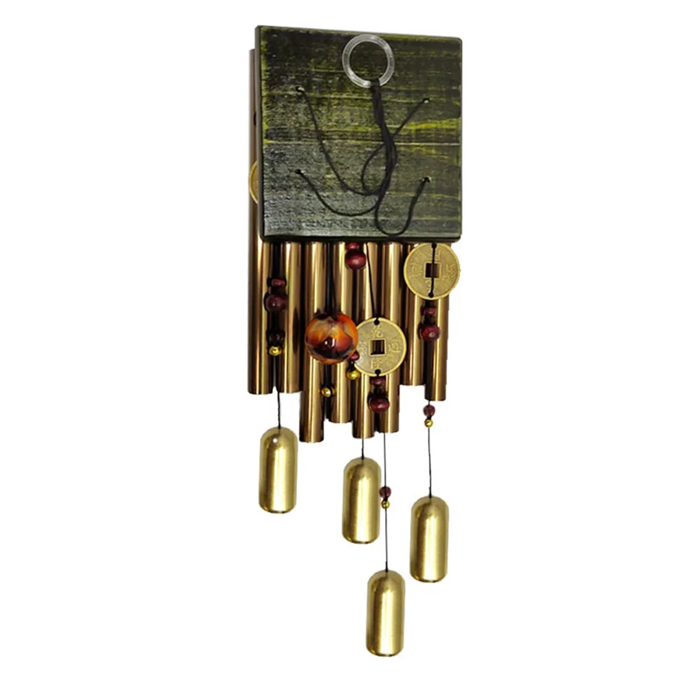 

1Pcs Retro Wind Chime Vintage Copper Coin Hanging Wind Bell Pendant Durable Home Garden Outdoor Decoration Accessory