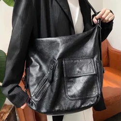 MBTI-Sac à Dos Noir Vintage pour Femme, Sacoche de Luxe, de Styliste, Grande Capacité, Multifonctionnel