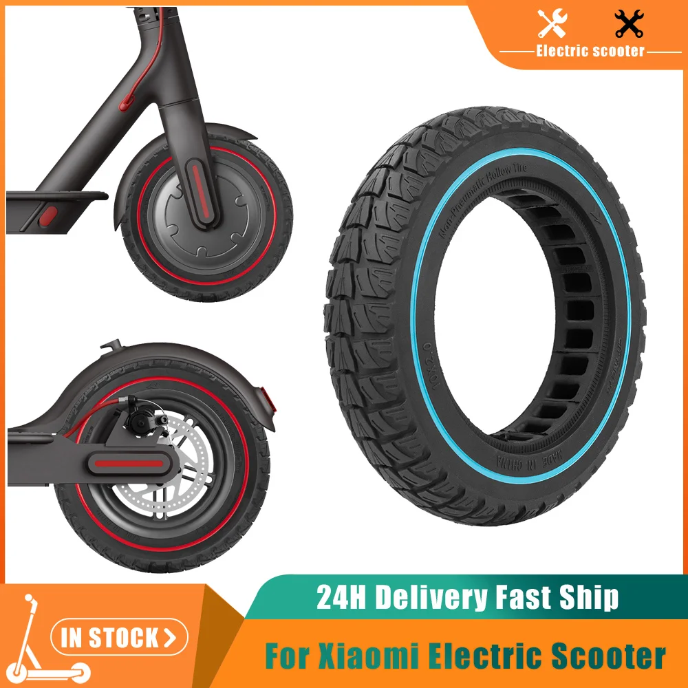 

10x2,0 сотовая сплошная шина для электрического скутера Xiaomi M365 Pro Pro2 1S, 10-дюймовый бескамерный амортизатор, демпфирующее колесо, резиновое