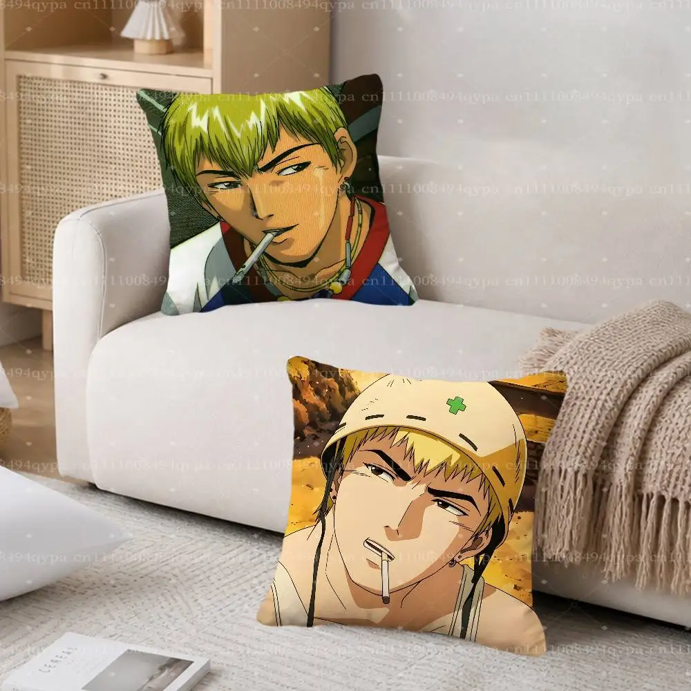 GTO G-Great Teacher Onizuka Throw Pillow Cushion Cases Kawaii Decorative Living Room Decor Soft Decorative Pillows