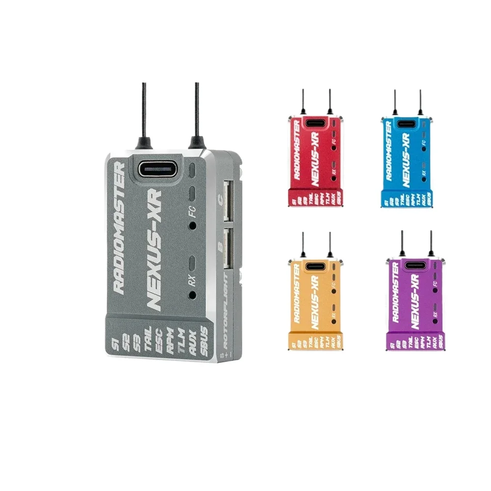 

RadioMaster NEXUS-XR Helicopter Flight Controller Built-in Black Box 2.4GHz ExpressLRS Integrated Receiver