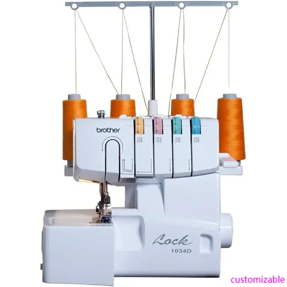 

Serger, 1034D, Heavy-Duty Metal Frame Overlock Machine, 1,300 Stitches Per Minute, Removeable Trim Trap