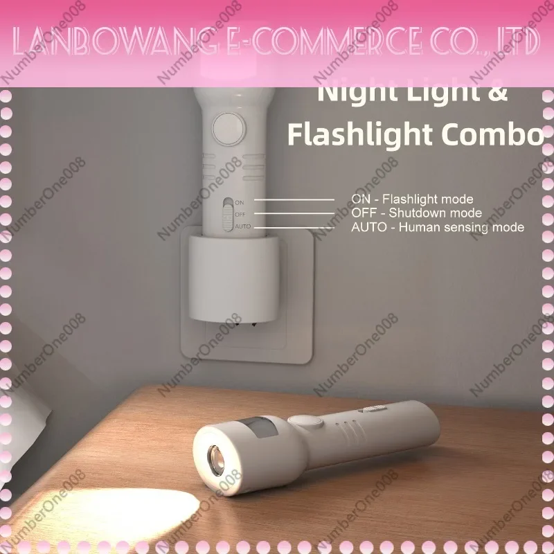 Smart Bedside Night Light - Motion Sensor, Rechargeable, Human Body Induction view 2