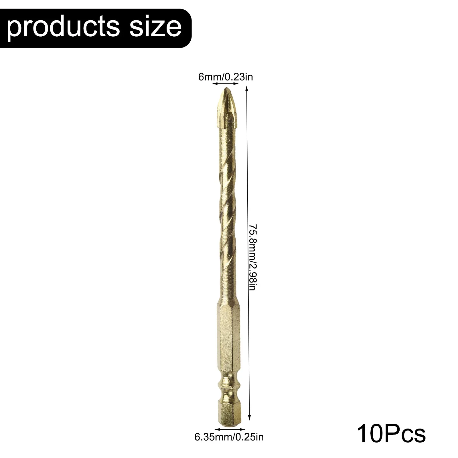

Practical Drill Bit Hole Opener Concrete For Glass Ceramic Hex Shank Non-slip Alloy Triangle Drill Brick Hard All-ceramic Tiles