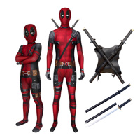 Kids Deadpool Cosplay Costume Superhero Gifts Deadpool Jumpsuit Kids Costumes Superheroes Children Suit Halloween Child Costume