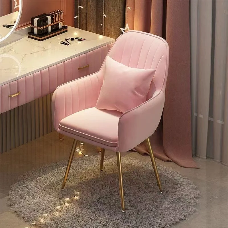 

Light luxury dining chair household simple Internet celebrity makeup chair bedroom backrest desk chair dresser manicure simple s