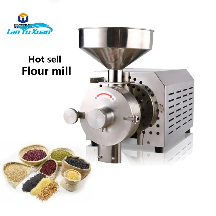 CWJX Commercial Dry Food Sugar Chili Pepper Grinder Make Flour Mill Small Rice Grinding Machine