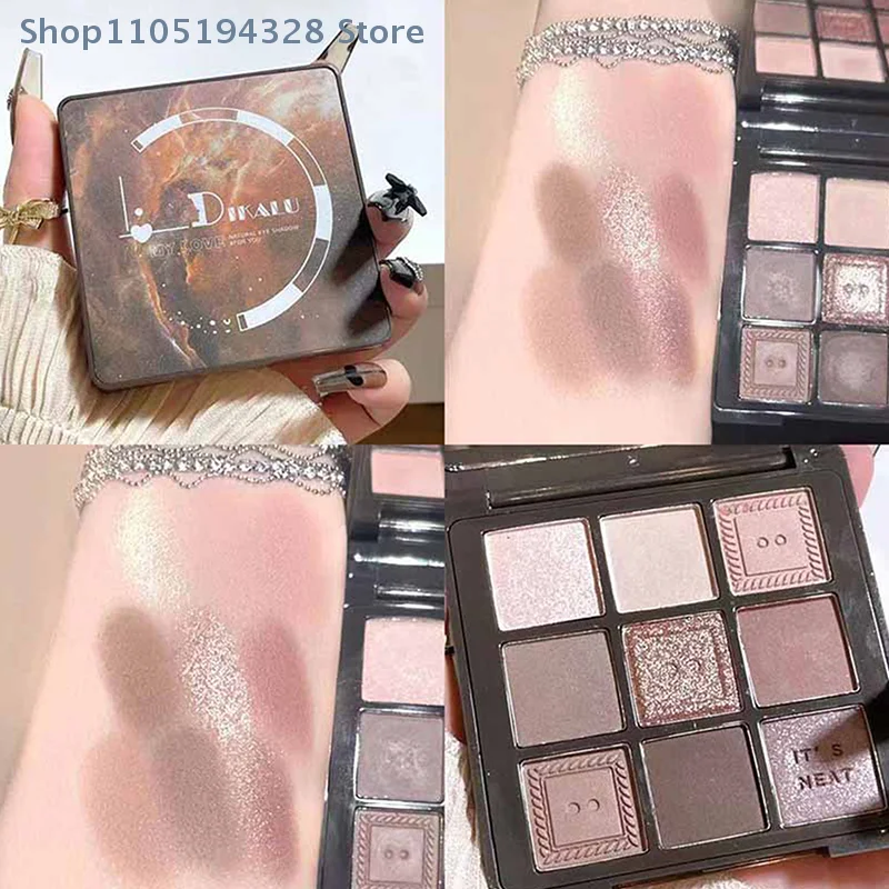 [MP]DIKALU Paleta Cieni do Powiek Cementowe Cienie do Makijażu Oczu Brokat Konturowanie Pigmenty Paleta Perłowy Połysk Modny Koreański Makijaż Cieni