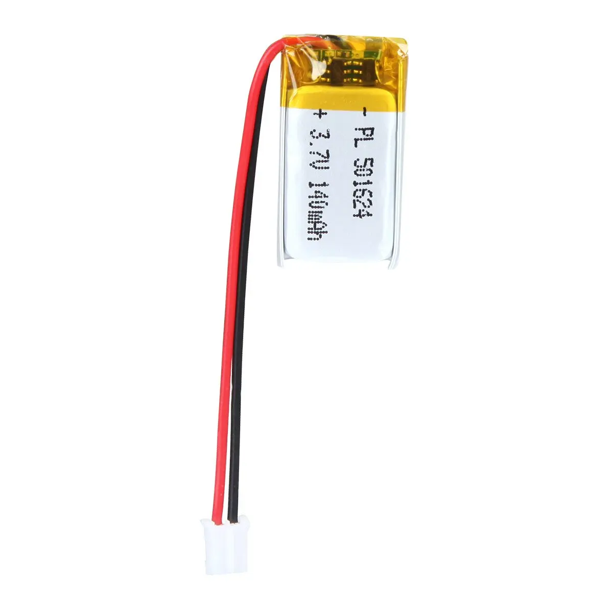 Akzytue 3.7v 140mah 501624 bateria lipo recarregável comprimento 26mm