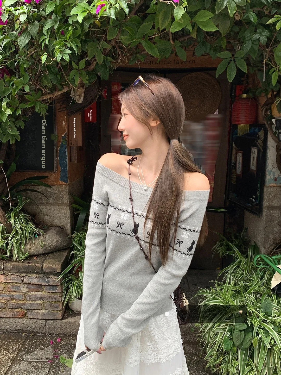 

Корейский круглый вязаный свитер Ne Long Sve, женская приталенная модная универсальная футболка с надписью Top