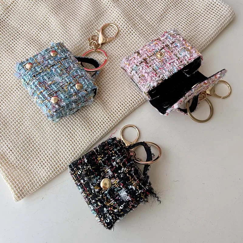 Fashion Mini Bags Keychain Pendant Handbag Hanging Decoration Storage Bag Coin Purse Versatile Elegant Headphone Bags Wholesale