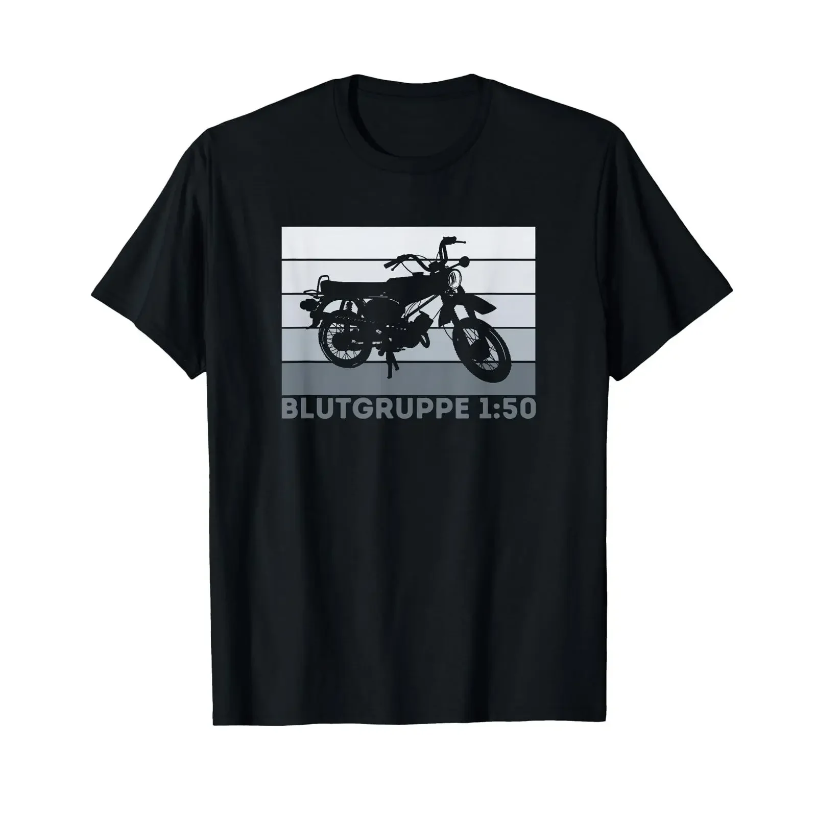 Blutgruppe 1 50 Simson DDR Moped Two Stroke S51 Vintage T Shirt black vintage Washed fashion Versatile designer clothes graphic