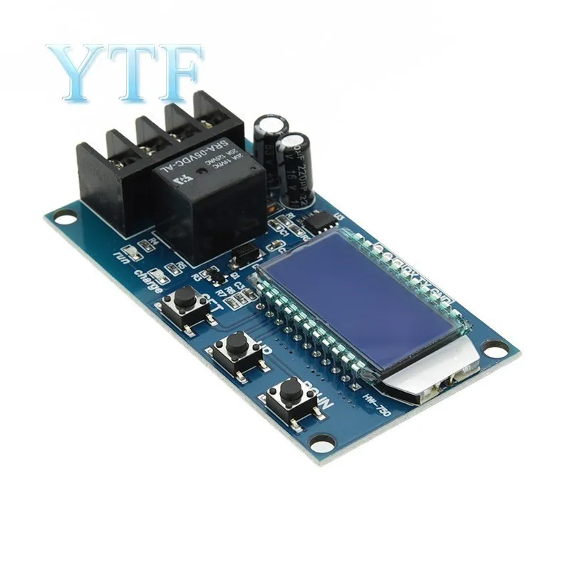 XY-L10A bateria módulo de controle de carregamento de bateria digital sem energia total interruptor de proteção de sobrecarga 6-60v