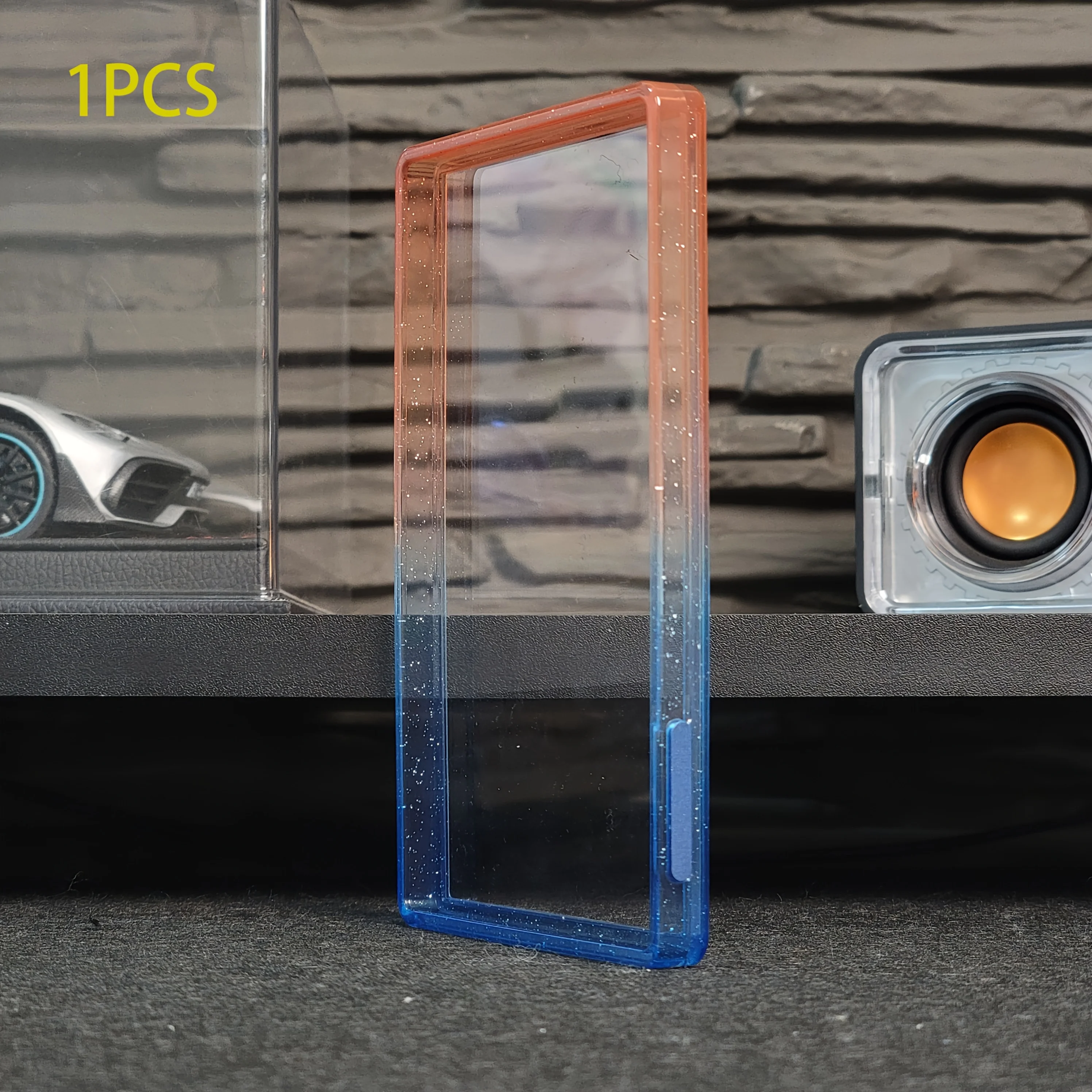 TPU card protective cover backplate dual color semi transparent fine flash 35PT suitable for PSA rating card one piece set TM