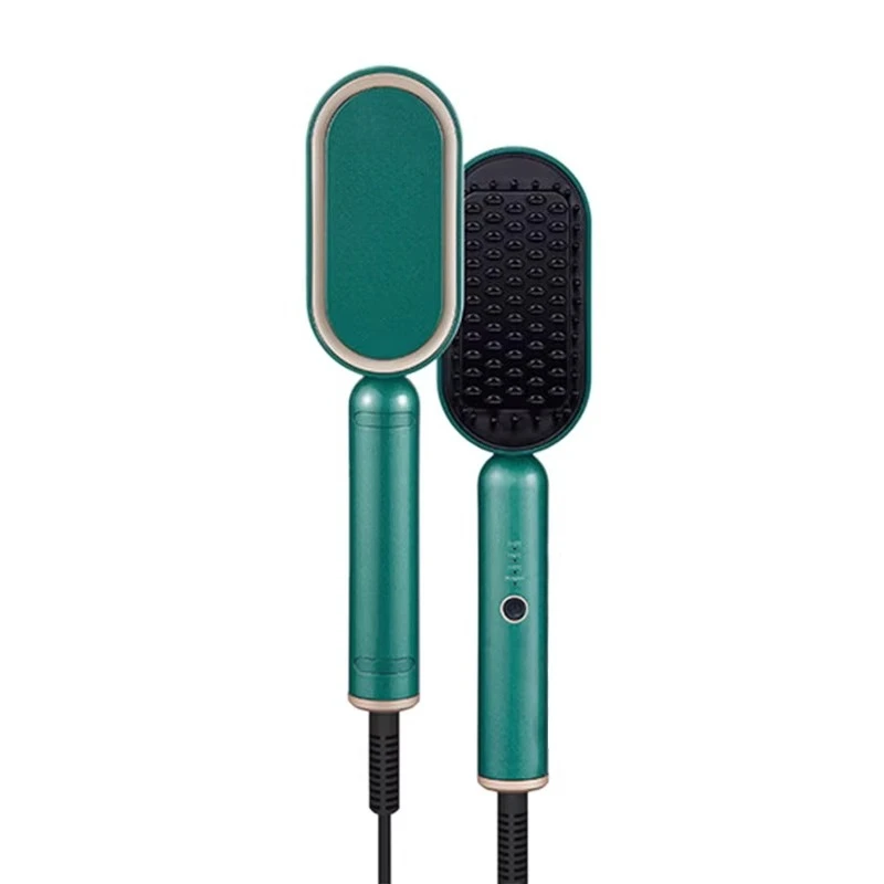Wholesale Ceramic Heater Professional High-density Teeth Anion Hair Straightener Brush Comb and Dryer for Home Use