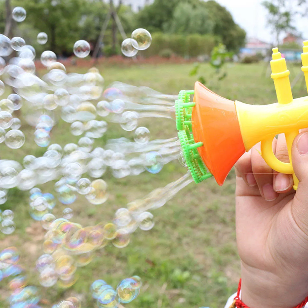 2 stücke Maschine Für Kinder Maker Spaß Outdoor Indoor Blase Blase Gebläse Musical Instrument Form Zufällig