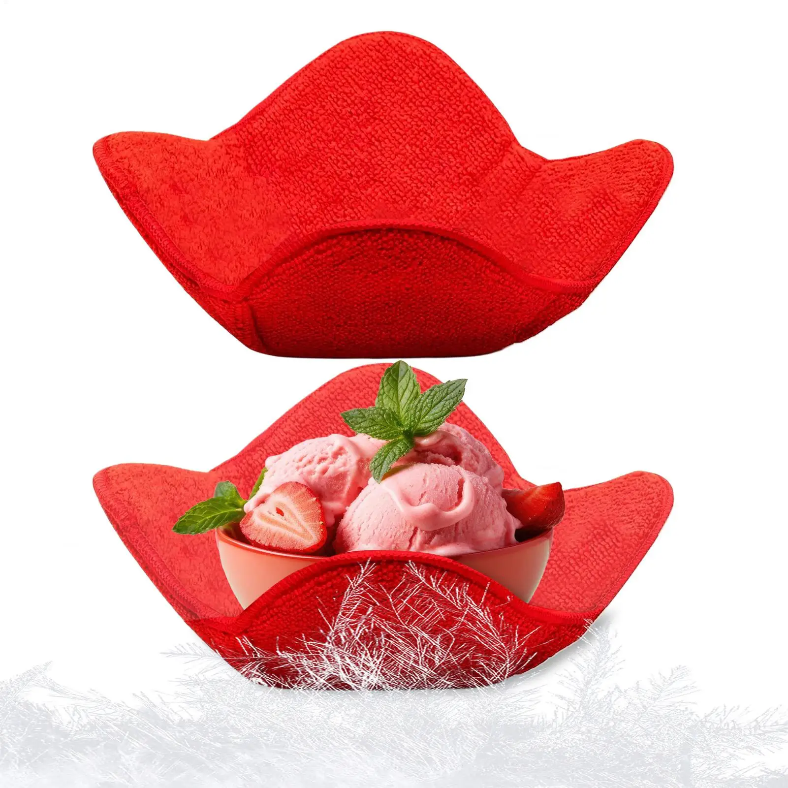 

Microwave Bowl Cozy Heat Proof Dishes Rack 2 Pieces Anti-Scalding Microwave Bowl Holder for Home Apartment Kitchen Camping Meal