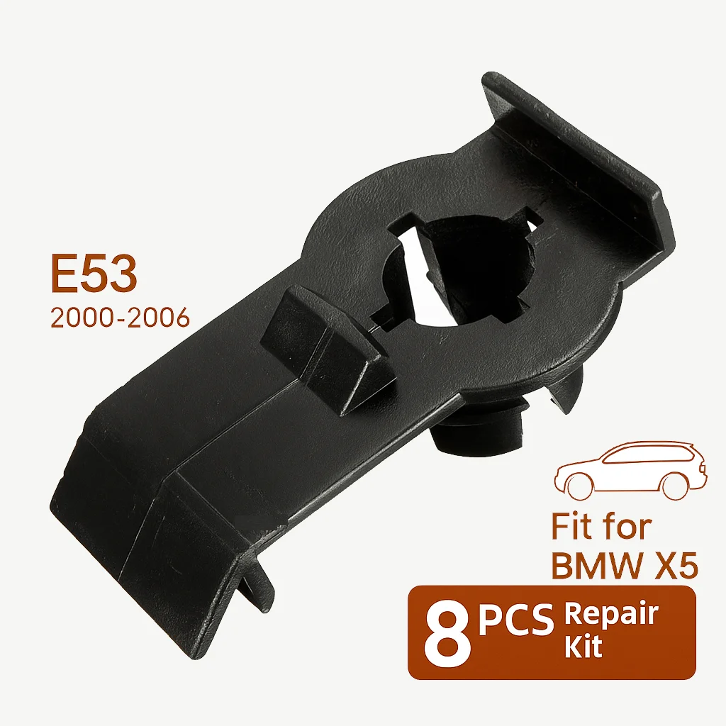 8 шт. кронштейны для зажимов стеклоподъемника для BMW X5 E53 3er E46 51338254781 передний левый и правый ремонтный комплект прочная замена