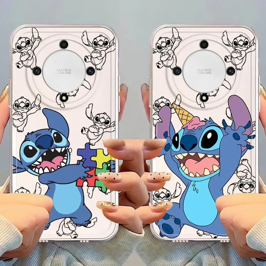 ดิสนีย์สติทช์น่ารักฝาครอบโทรศัพท์กรณีสำหรับเกียรติยศ X8b X8a X8 X9b 90 Lite X7b X9a