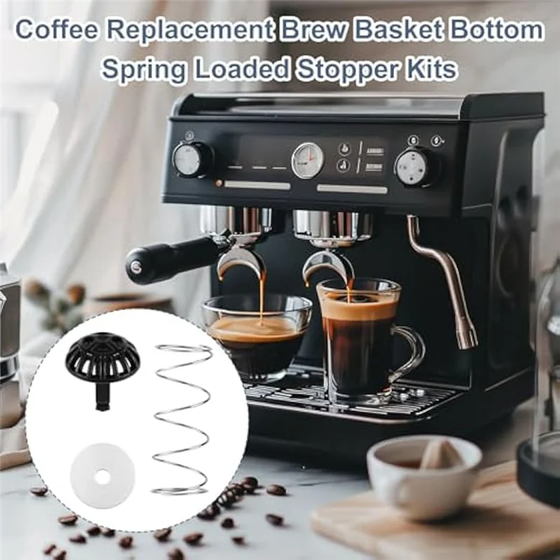 

A74G-Machine Coffee Maker Replacement Brew Basket Spring Loaded Stopper Kit For Cuisinart DCC-1200 Model