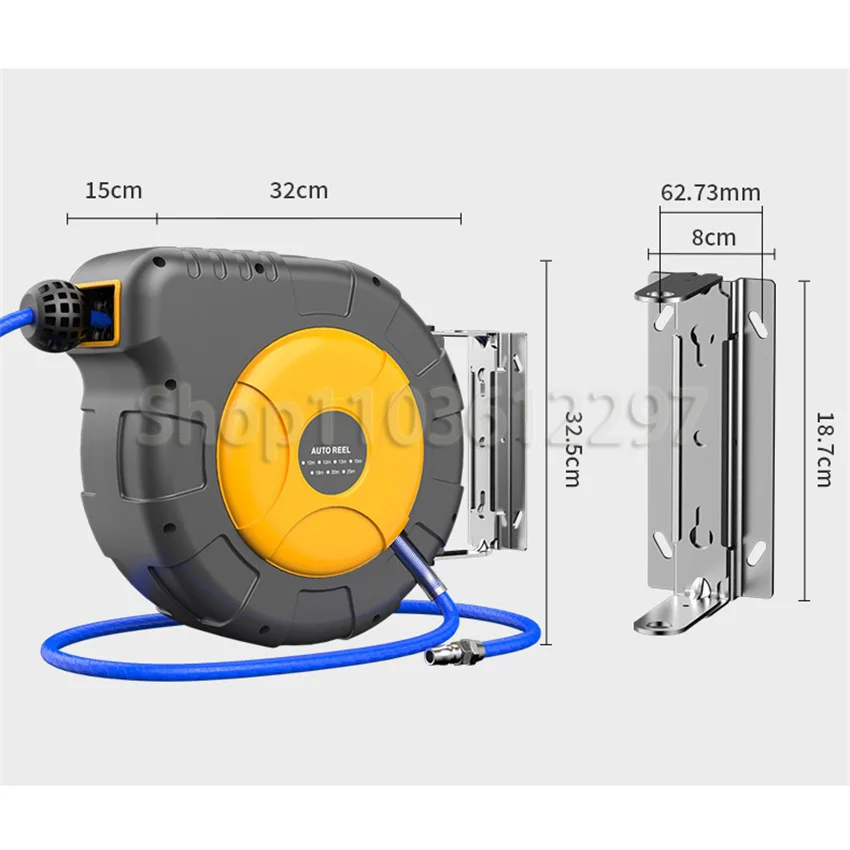 Bobina per tubo flessibile retrattile automatico per tamburo d\'aria Riparazione auto dedicata Collettore per tubo dell\'aria Accessori pneumatici per