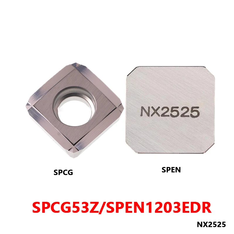 

10PCS SPEN1203 SPCG53Z SPEN1203EDR NX2525 SPEN SPCG CNC Milling Inserts Cermet Processing Machine Tool Holder Lathe Cutting