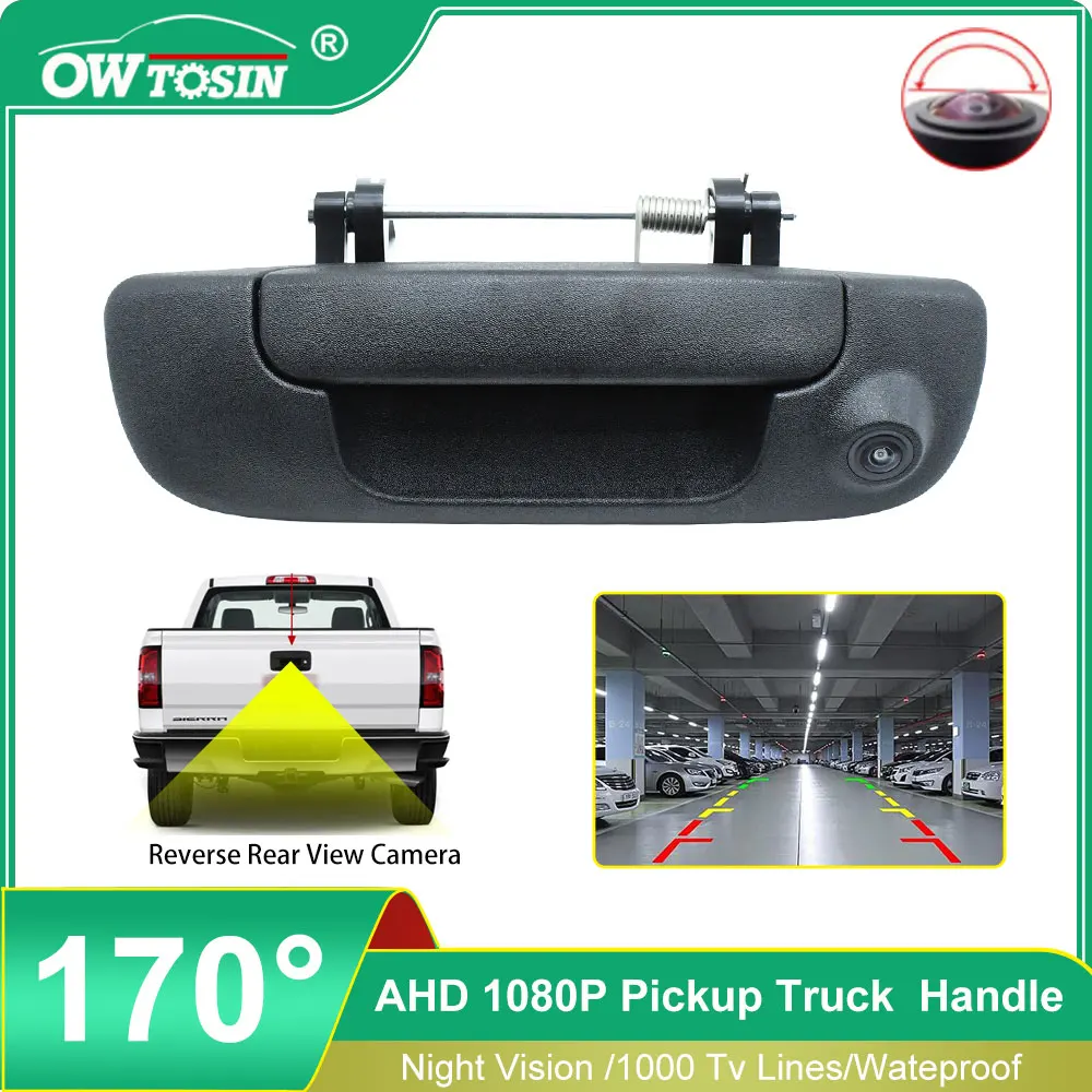 170° Vehicle AHD 1080P Reverse Car Rear Camera For Dodge Ram 1500 2500 3500 2002 2003 2004 2005-2008 Pickup Truck Handle Camera