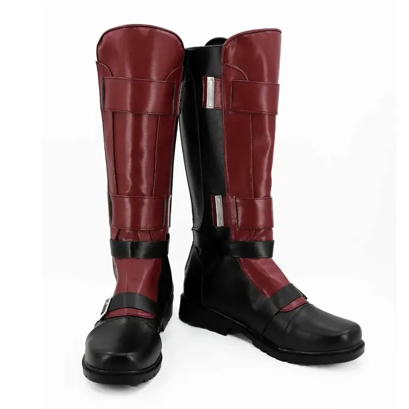 

Dead Cosplay Pool Boots Shoes Wade Cos Wilson Villain Costume Accessories Fantasia Disguise for Men Shoes Halloween Custom Made