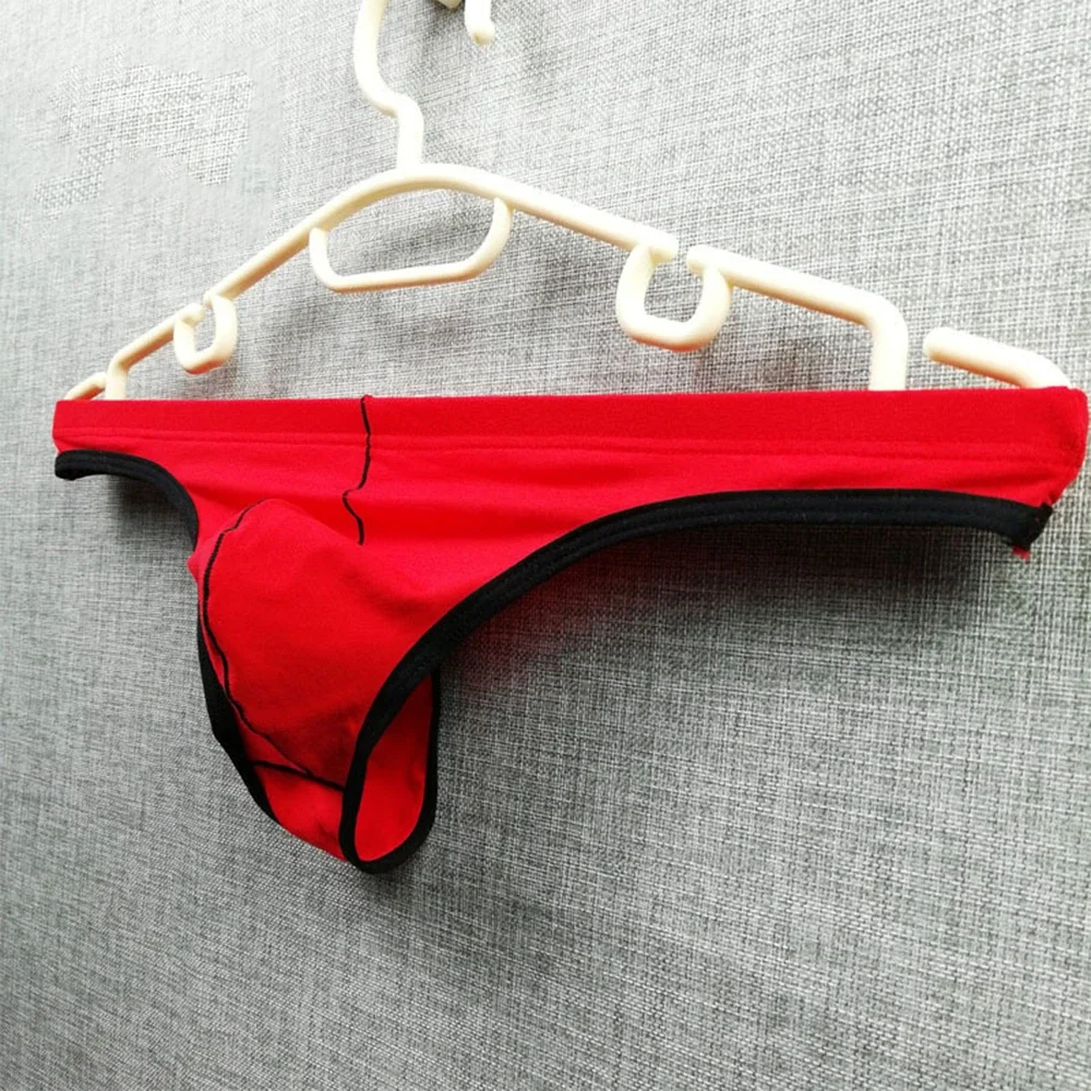 

Mens Sexy Bikini Thong Soft Micro Underpants Penis Bulge Underwear Convex Pouch G-string Thongs T-Back Briefs Gay Panties