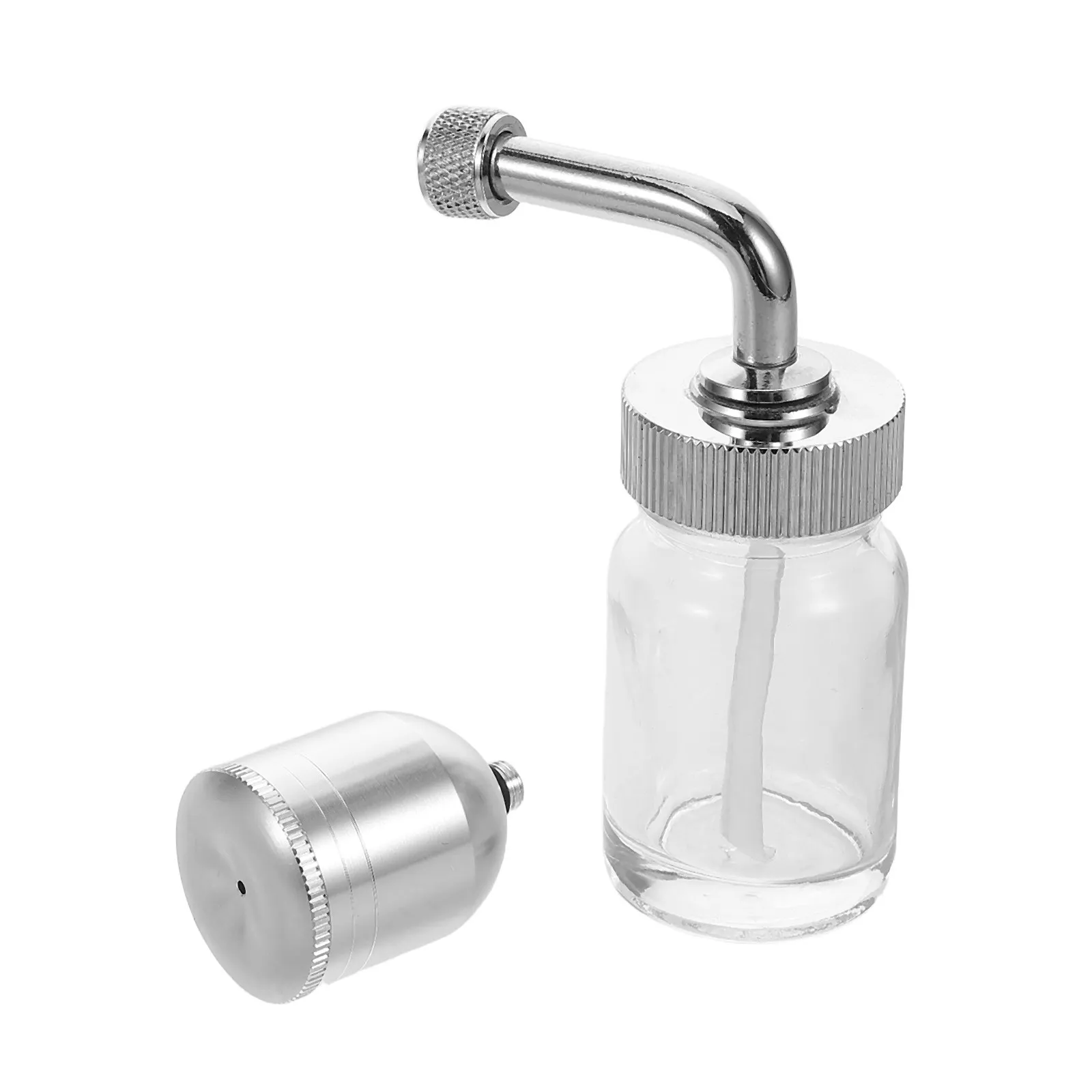 

2 шт. стеклянные емкости для краски для аэрографа с крышкой, многоразовые, для точного смешивания, дозирования и хранения, идеально подходят для художников