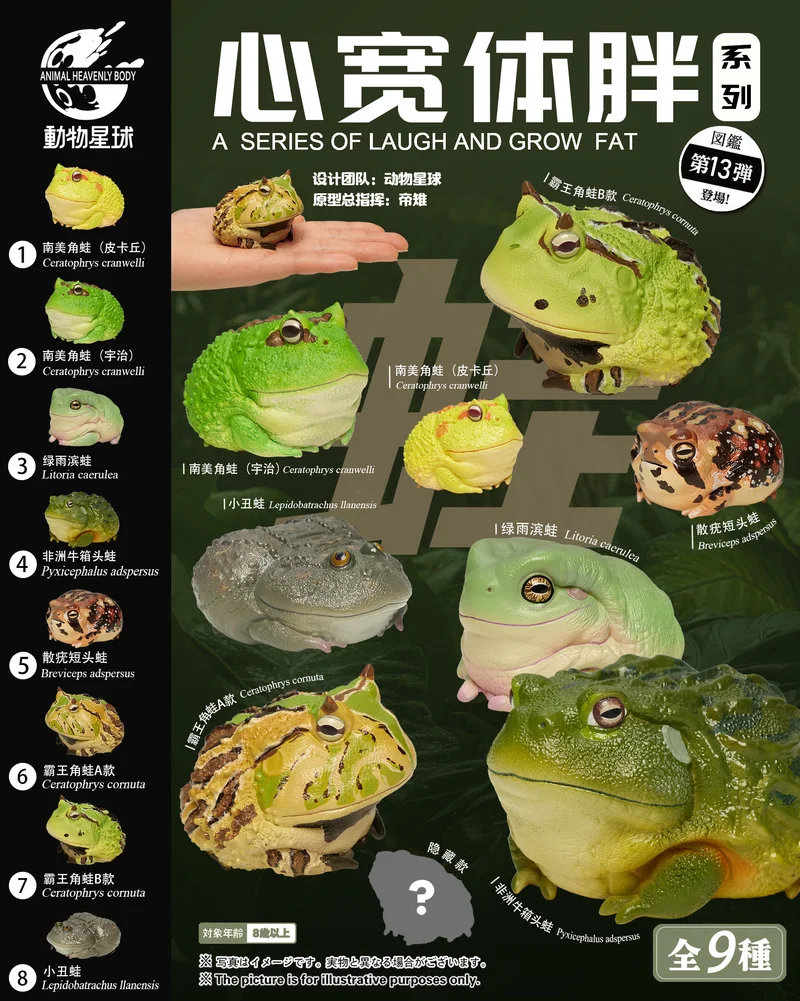 

Bestseller! [In Stock] Official Animal Planet 'Chubby & Happy' Series #13 - Frog Model | Premium Collectible Figure & Decor