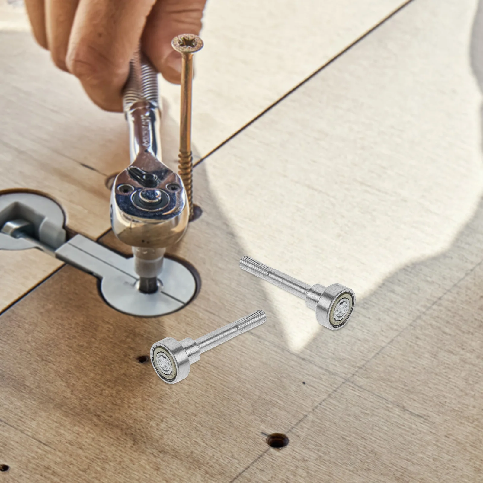 

6 шт., подшипник для обеденного стола, гладкая регулировка, сменный стол, соединительные детали, комплект оборудования для ремонта мебели, домашнего использования