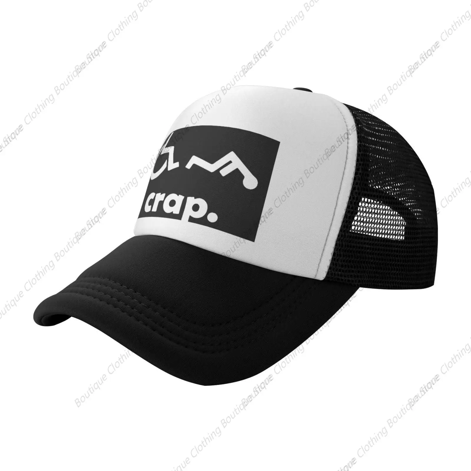 

Crap Handicap Funny Wheelchair Outdoor Baseball Hat Adjustable Mesh Hat Truck Driver Hat Black