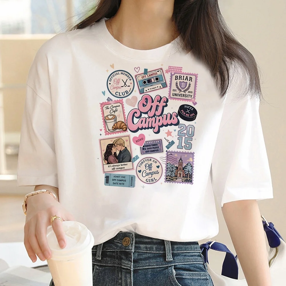 Off Campus tshirt femme scene  vintage gyaru manga top tees summer dollette cheap grunge cutecore