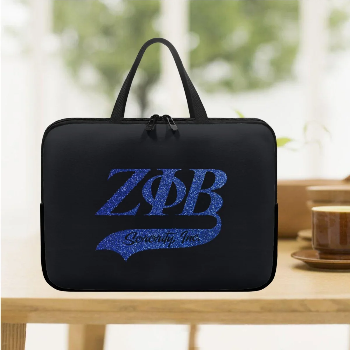 New Laptop Bag Case Cover Handle Zeta Phi Beta Sorority Designer Casual Computer Handbags Travel Women Shoulder Tablet Bag Gift