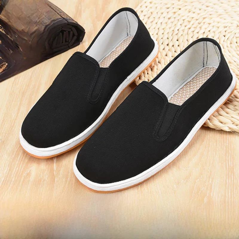 Beijing Old Man Canvas Shoes Men's  Spring New Work Shoes Summer Middle-Aged Dad Anti-Slip Casual Shoes Simple Style roun...