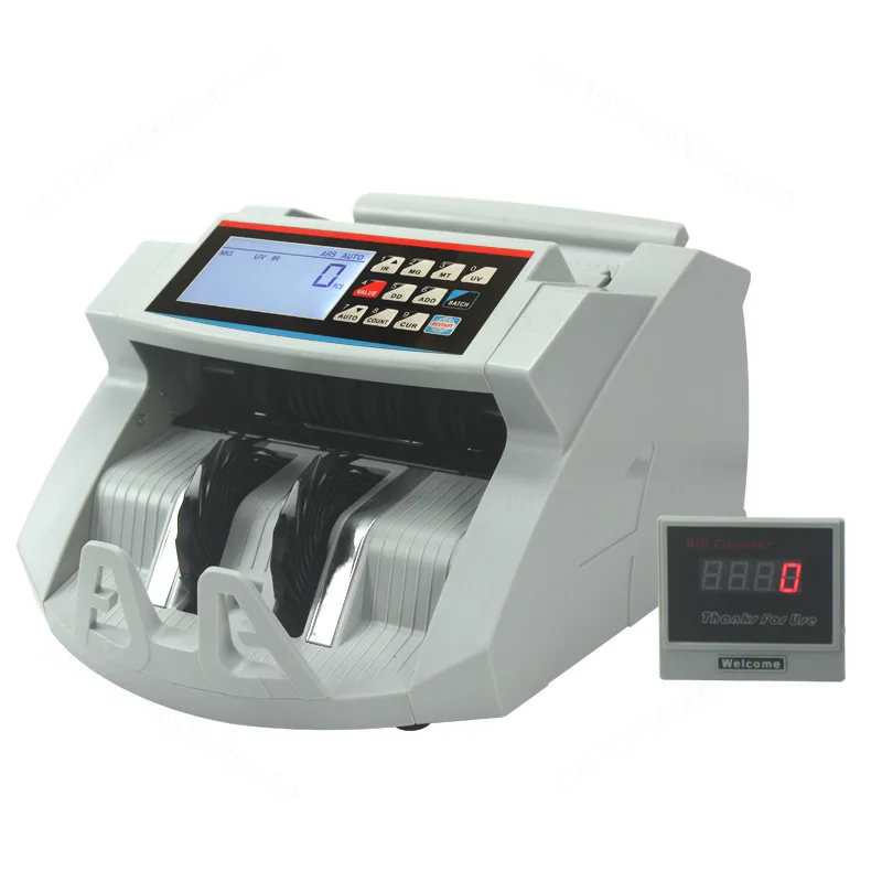 Multi-Currency Money Counting Machine with 3 Magnetic Sensors, Large Screen UV MG Bill Detector for USD EUR GBP Foreign Currency