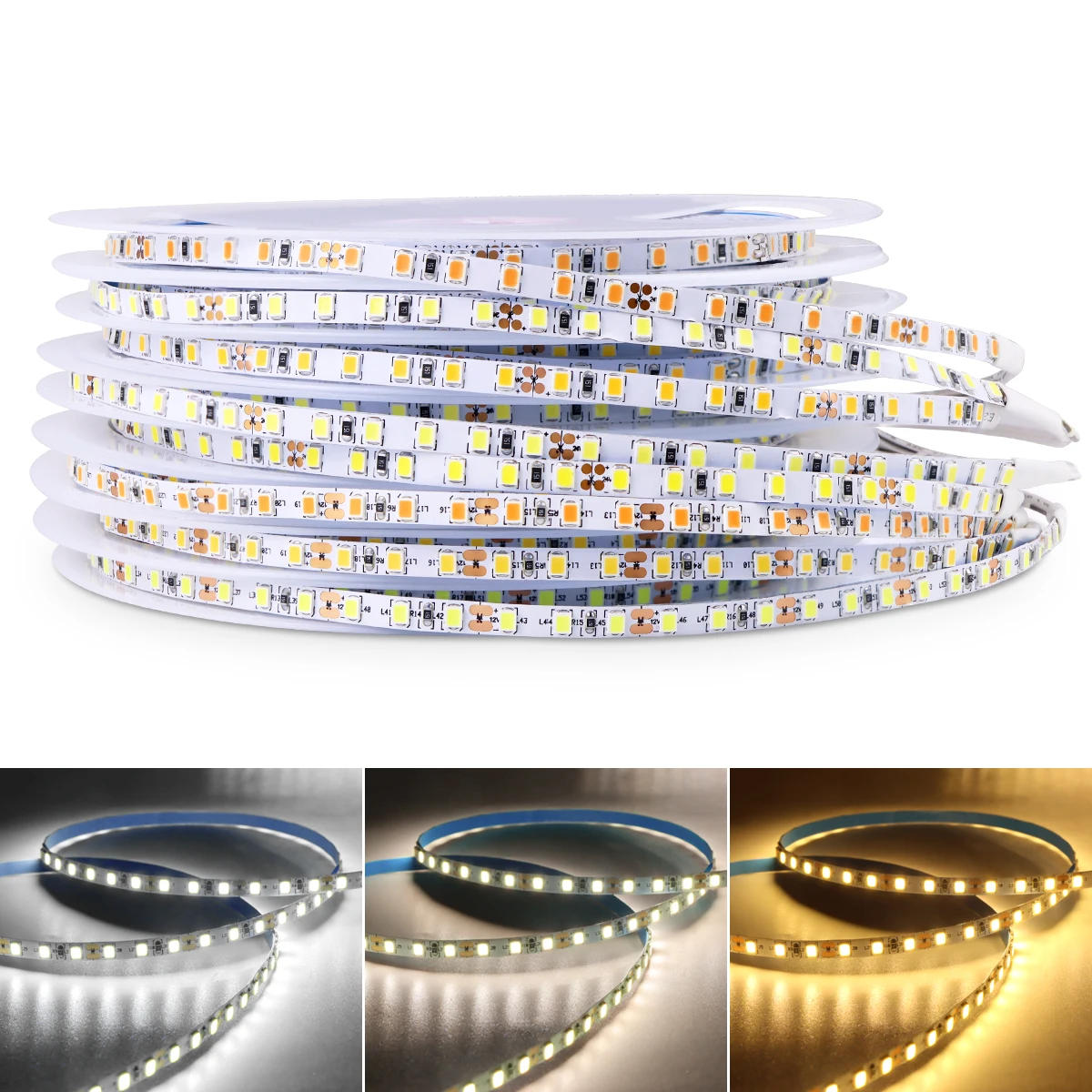 5mm Super Slim SMD2835 LED Strip Light for Car Room Decor 12V 120LED/M Double Layer Copper Flexible Linear Tape Cabinet Lighting