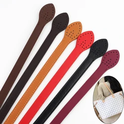 2 szt. Skórzane uchwyty trwałe torby na ramię odpinany pasek kobiety uchwyt w kształcie liścia paski DIY Handmade zamienny pasek do torebki 61cm
